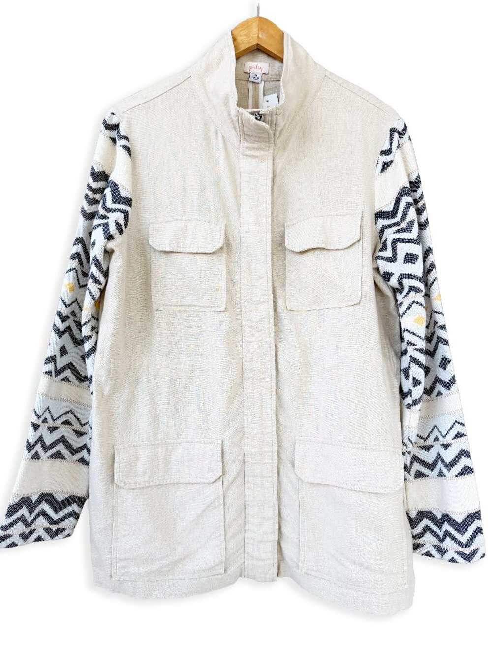 Stitch Fix Pixley Malan Aztec Print Sleeve Cargo Jacket NWT M